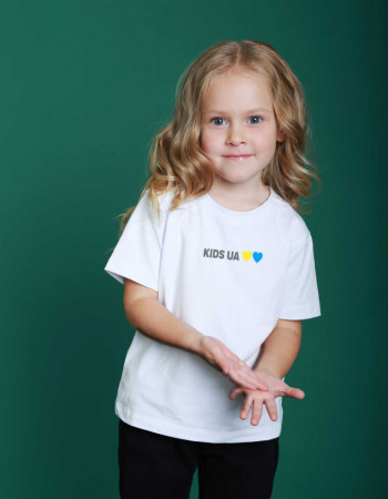 Футболка Овер біла Kids UA