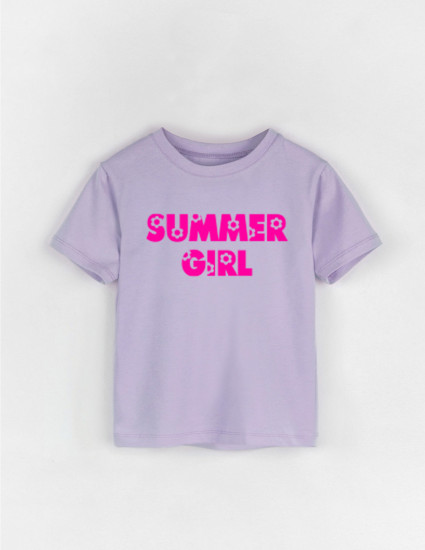 Футболка Овер лавандова Summer girl  Футболка Овер лавандова Summer girl