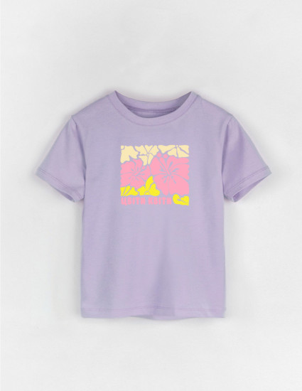 Футболка Овер лавандова Цвіти квіти  Футболка Овер лавандова Цвіти квіти