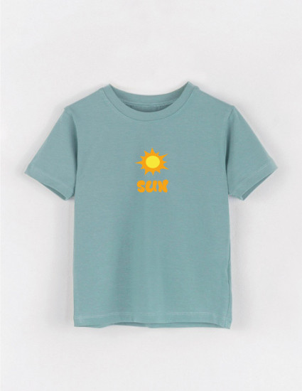 Футболка Овер сіро-зелена Sun  Футболка Овер сіро-зелена Sun