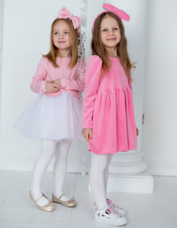 Сукня Роуз рожева с білим