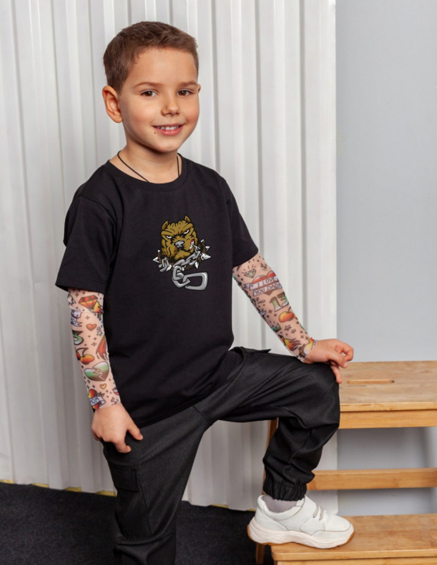 Футболка Дрейк з тату рукавами tattoo style Cool guy