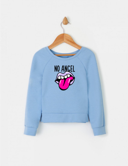Світшот Стейч блакитний No Angel  Світшот Стейч блакитний No Angel