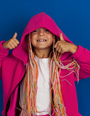 Комплект Проксі з шапкою фуксія