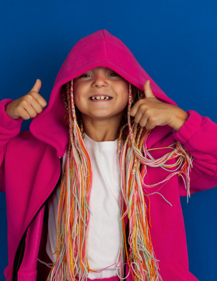 Комплект Проксі з шапкою фуксія