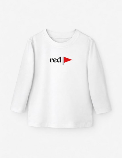 Лонгслив Лінк білий Red Flag