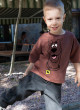 Світшоти з укороченим рукавом Джиммі коричневі Smile dog