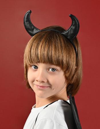 Ріжки шкіряні чорні