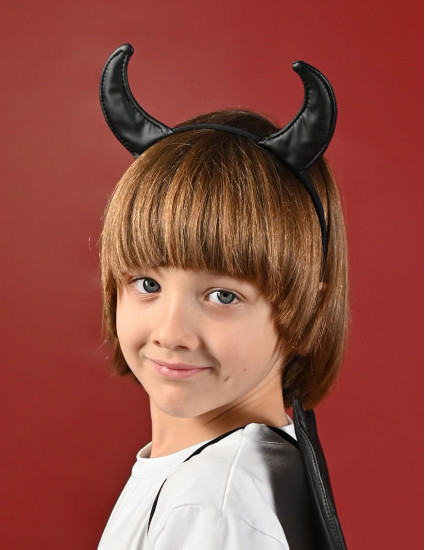 Ріжки шкіряні чорні