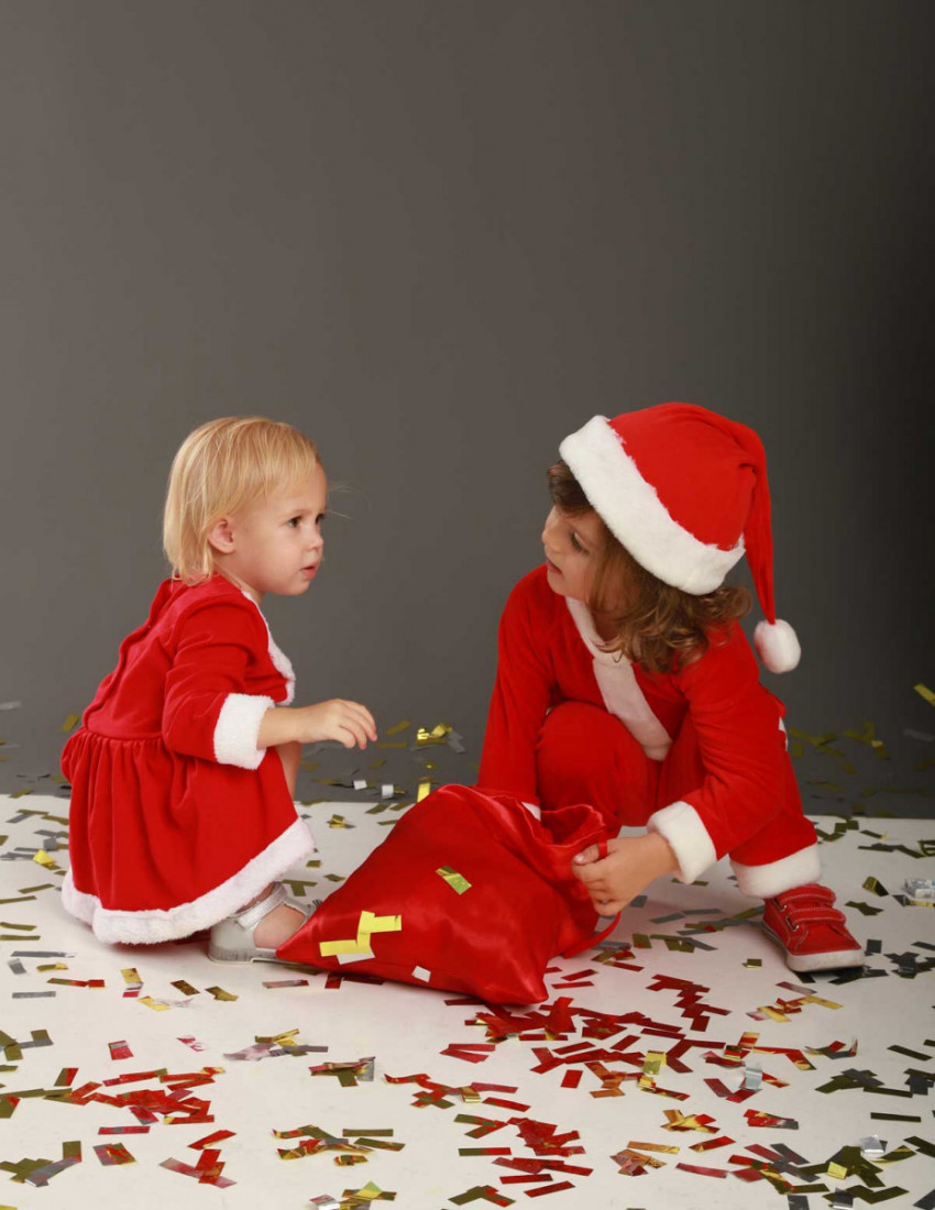 Мішечок для подарунків червоний