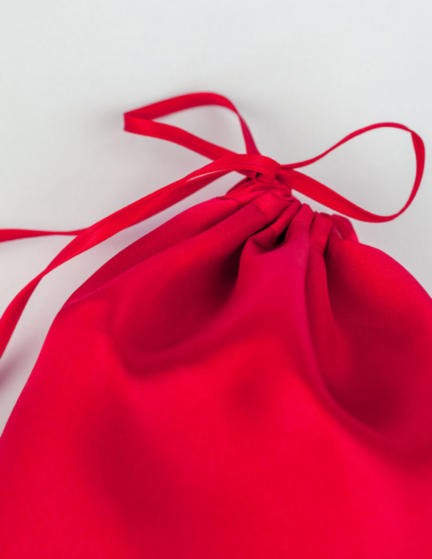 Мішечок для подарунків червоний