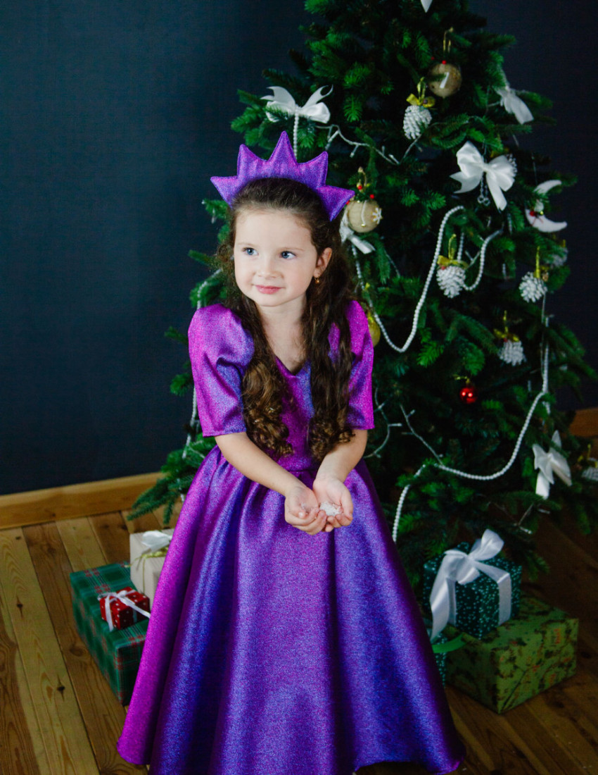 Платье Алессандра фиолетовый хамелеон