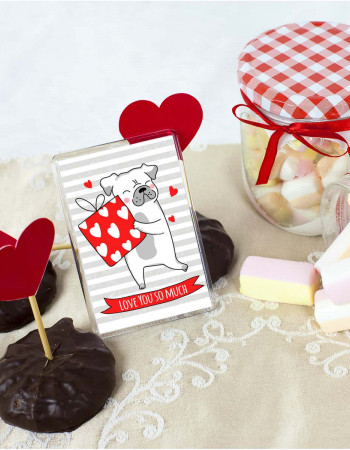 Магніт на холодильник Love you so much Магніт на холодильник Love you so much