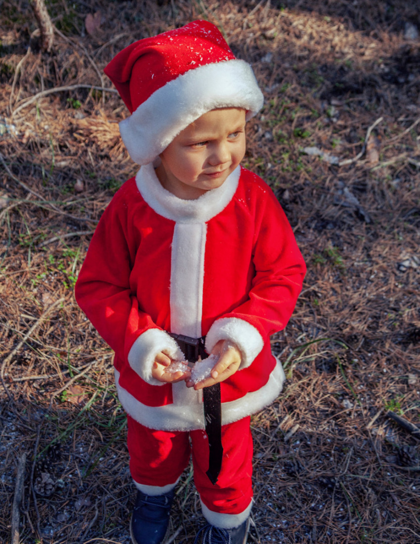 Велюровий костюм Santa червоний