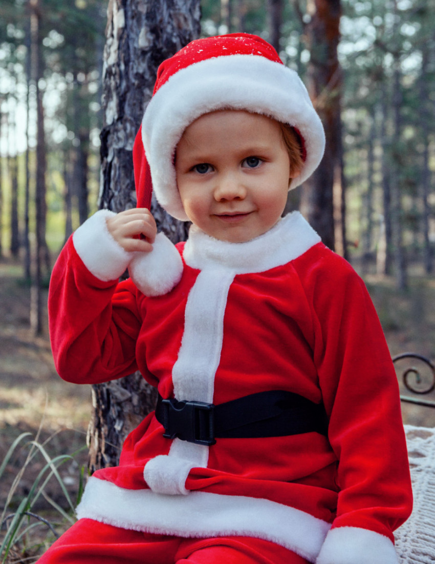 Велюровий костюм Santa червоний