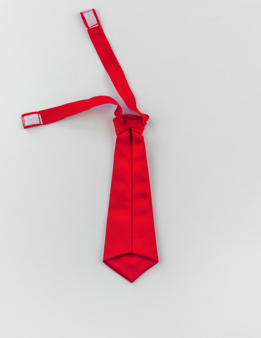 Краватка на липучці червоний