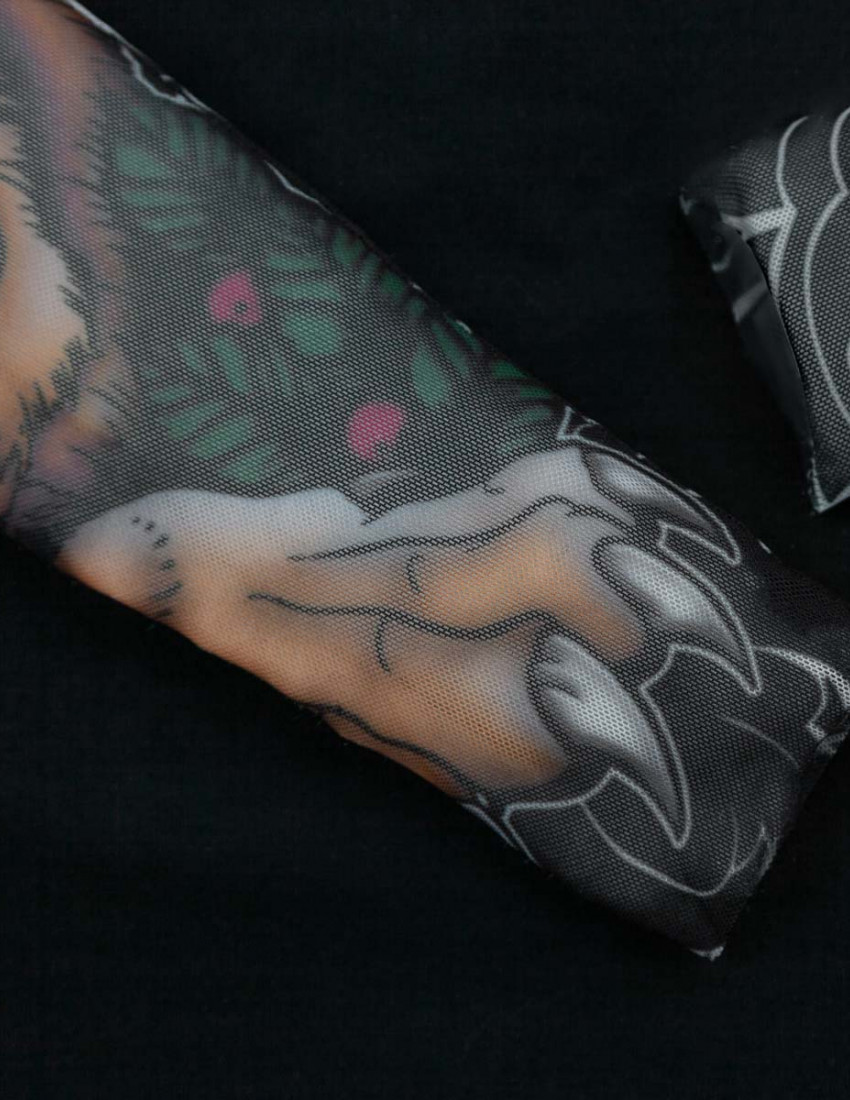 Футболка Дрейк з тату рукавами tattoo art чоловіча