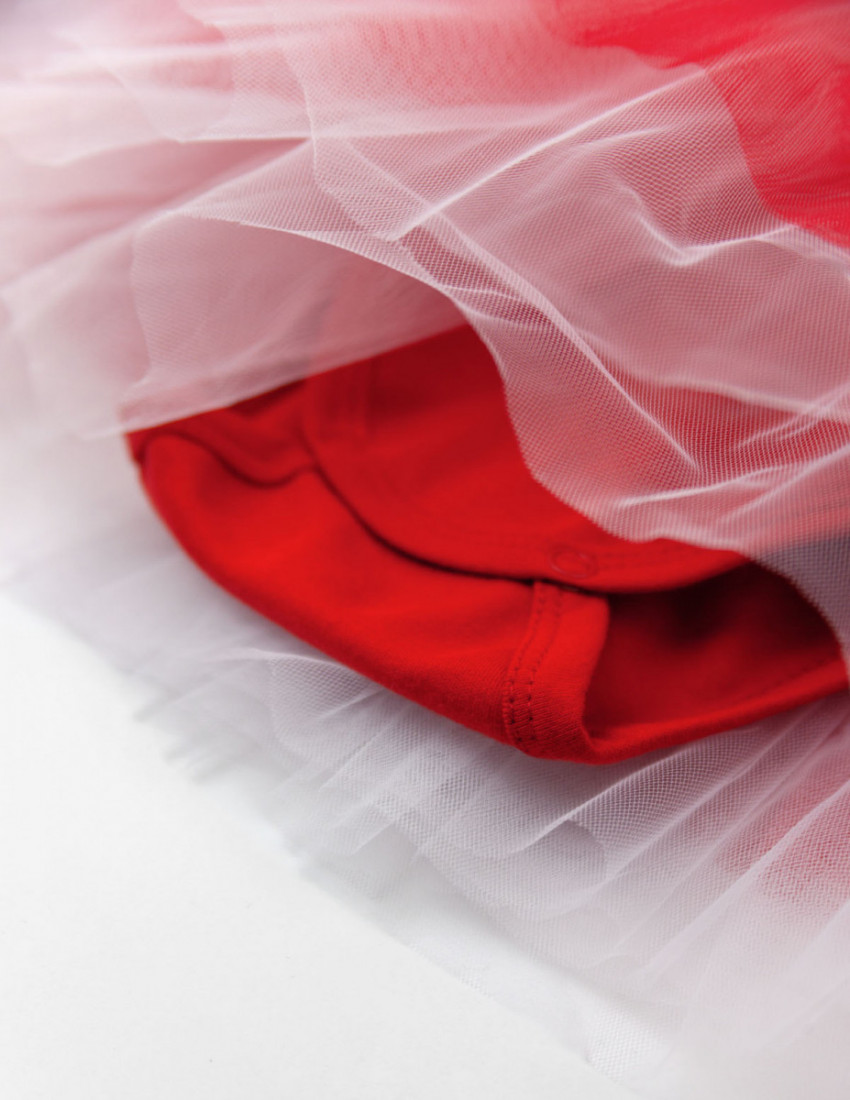 Платье-боди и аксессуар Sandy красный