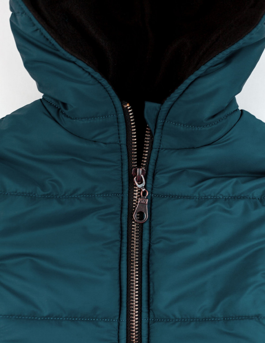Куртка теплая Аляска тёмно-бирюзовая
