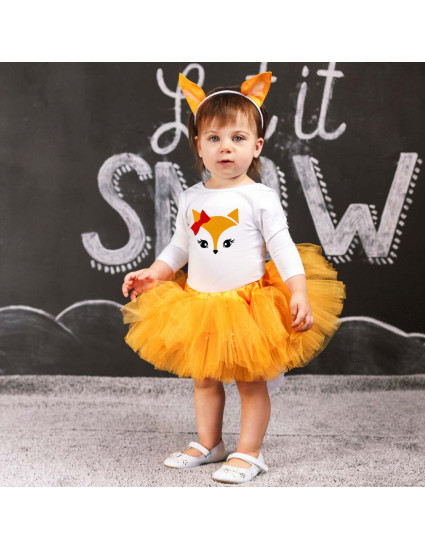 Лонгслив Герда белый Лисичка