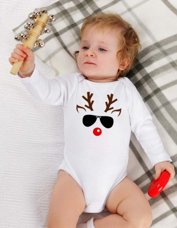 Боді білий з довгим рукавом Крутиш