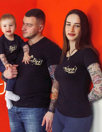 Футболка Дрейк з тату рукавами tattoo style Вірю у диво Футболка Дрейк з тату рукавами tattoo style Вірю у диво