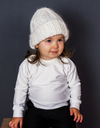 Шапка Лафф молочна