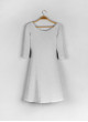 Платье Альванна женское белое с серебром
