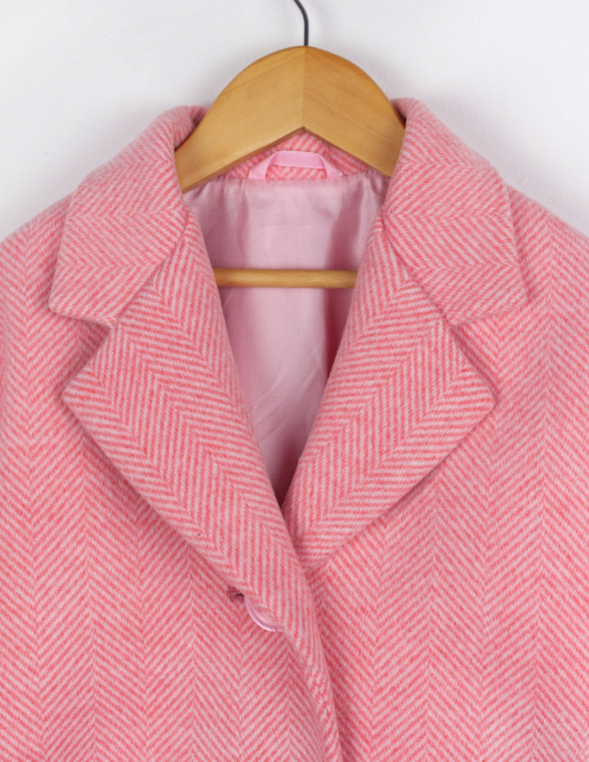 Пальто Берта розовое