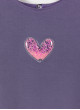 Платье Клеона фиолетовое с сердечком