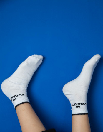 Шкарпетки Evgakids білі з чорним