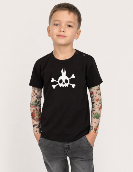 Футболка Дрейк з тату рукавами tattoo style SKELETON BOY