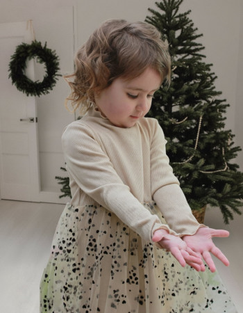 Сукня Лавелла молочне з сердечками