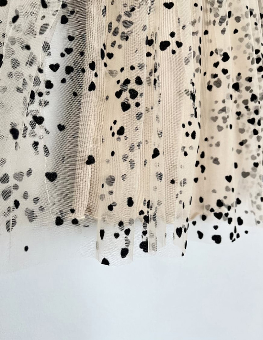 Сукня Лавелла молочне з сердечками