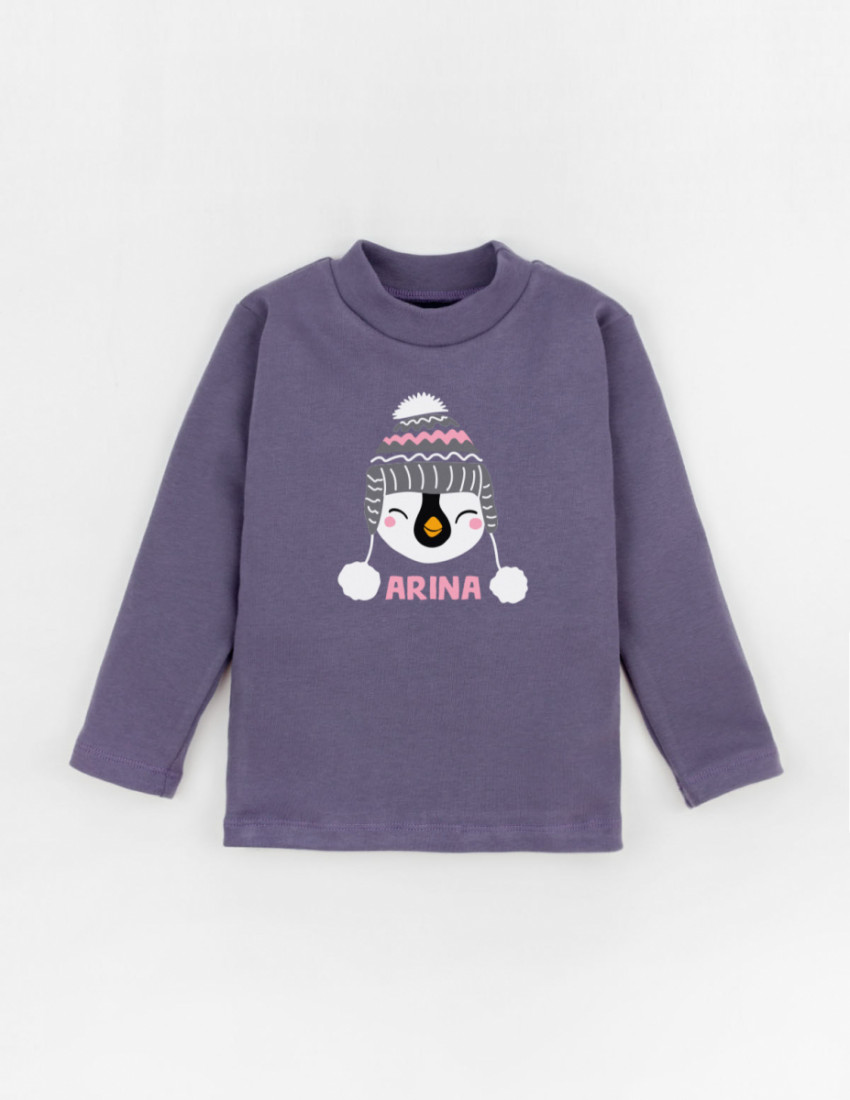 Батник фиолетовый funny penguin girl