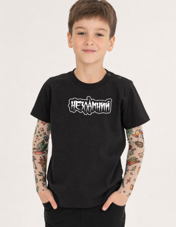 Футболка Дрейк з тату рукавами tattoo style Незламний 