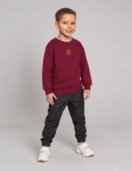 Світшот Джоуї бордовий Тризуб 
