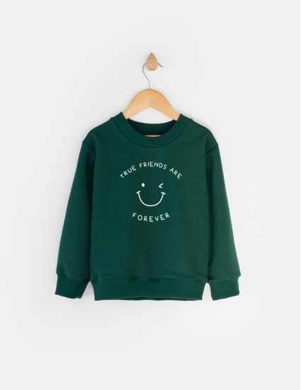 Світшот Джоуї темно-зелений True Friends Are Forever