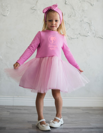 Сукня Піксі рожева з рожевою спідницею Завжди гарна  Сукня Піксі рожева з рожевою спідницею Завжди гарна