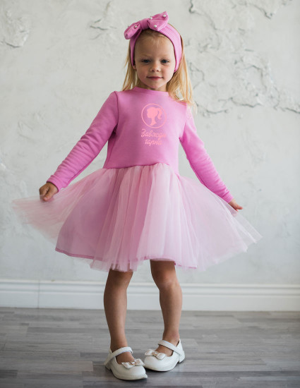 Сукня Піксі рожева з рожевою спідницею Завжди гарна  Сукня Піксі рожева з рожевою спідницею Завжди гарна