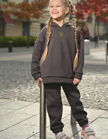 Толстовка Алекс темно-сіра Тризуб 