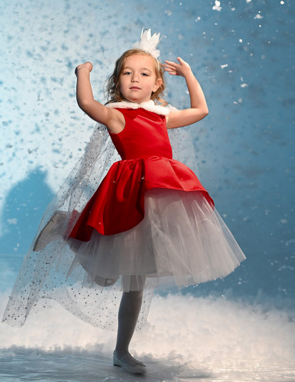 Сукня Белла червона з білим Сукня Белла червона з білим