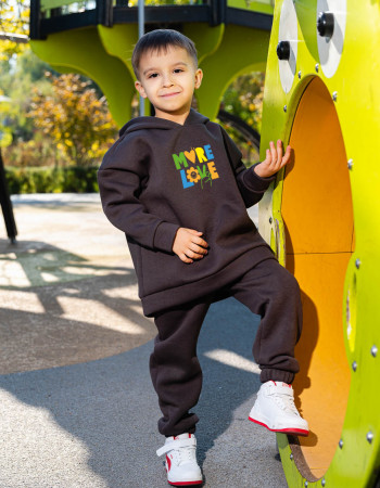 Толстовка Алекс темно-сіра More love 