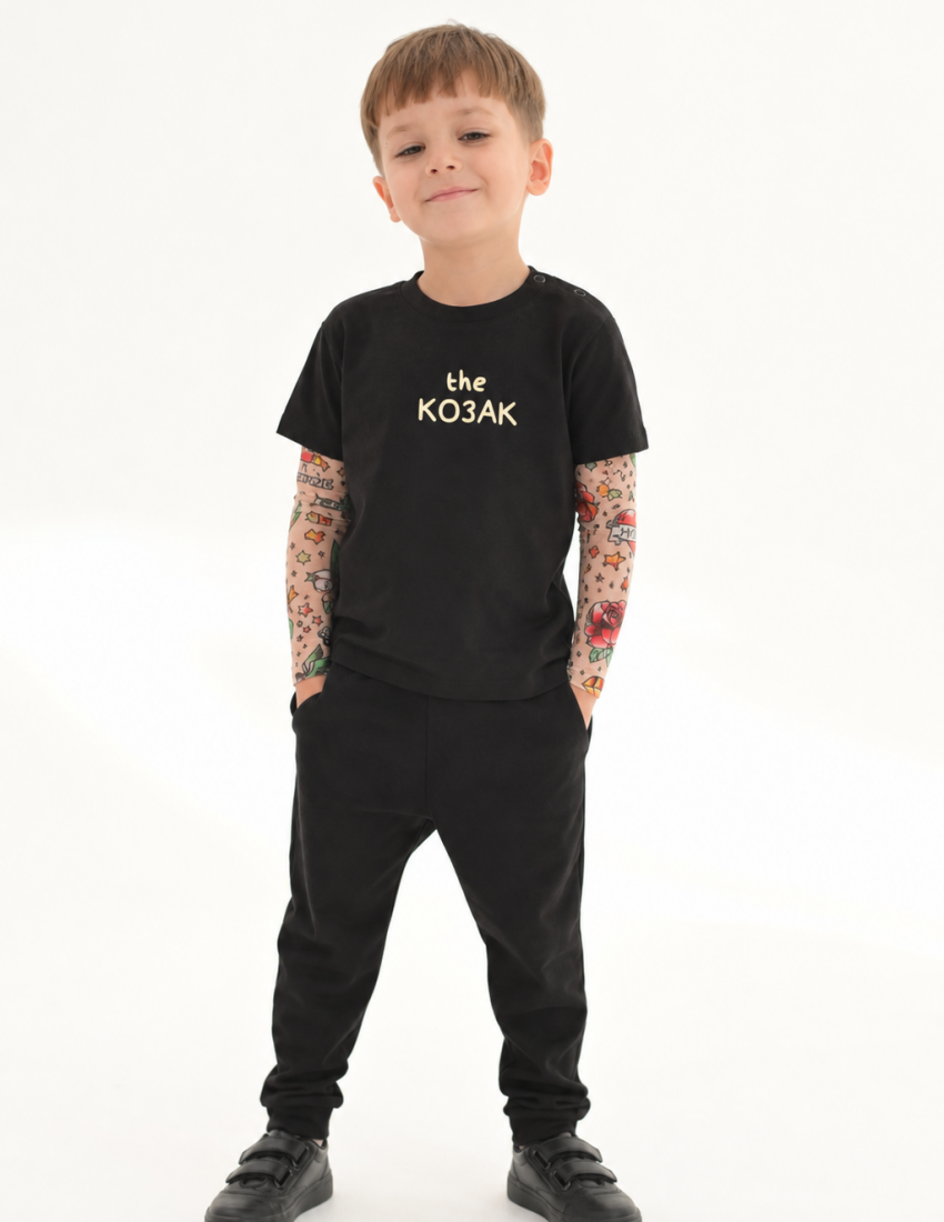 Футболка Дрейк з тату рукавами tattoo style The козак