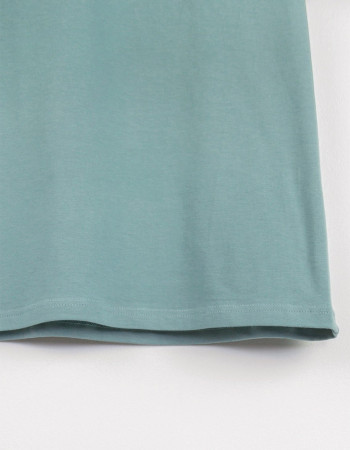 Футболка Овер сіро-зелена З Україною в сердці