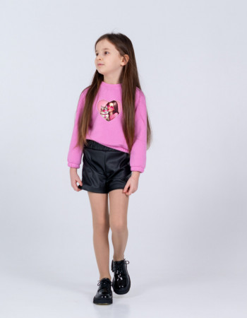 Світшот Зана рожевий Pretty kitty