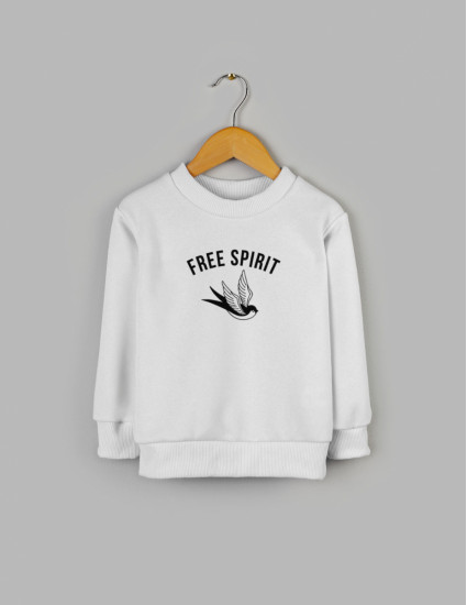 Світшот Джоуї білий з начосом Free spirit