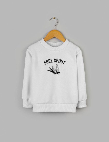 Світшот Джоуї білий з начосом Free spirit