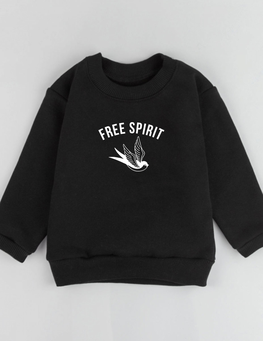 Джемпер Шелдон чорний з начосом Free spirit