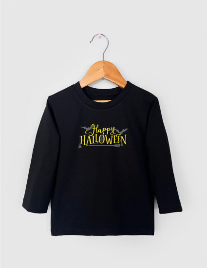 Лонгслив Лінк чорний Happy Halloween Лонгслив Лінк чорний Happy Halloween